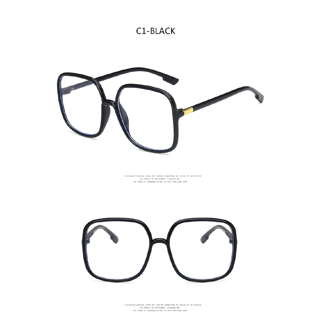 Fashion Anti-Blu-ray Large Frame Square Glasses