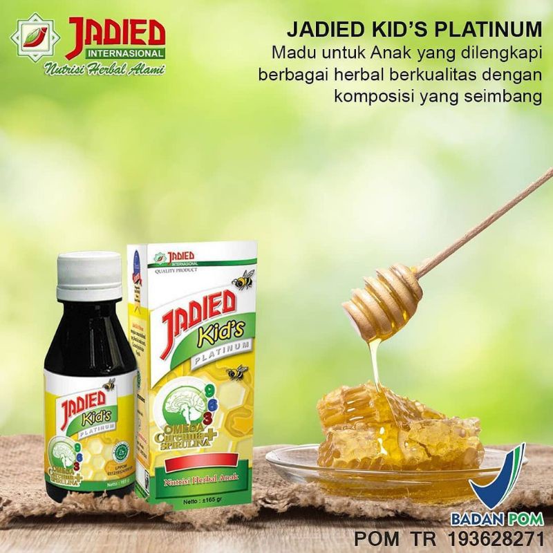 

Madu Anak Jadied Kids Platinum Plus Omega Propolis dan Racikan Herbal # 150