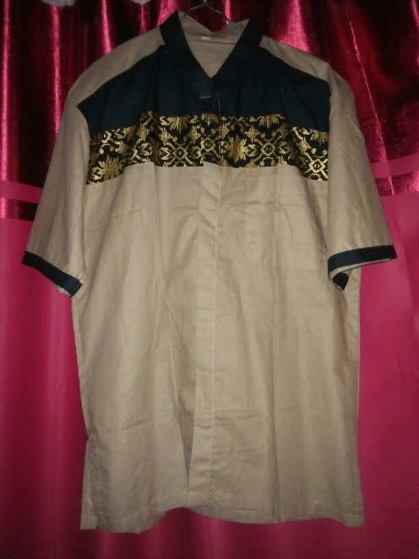 Bswart Batik Hrb026 Kenongo Hem Pendek Padi Pekalongan M L Xl Batik Pria Murah Modern Grosir