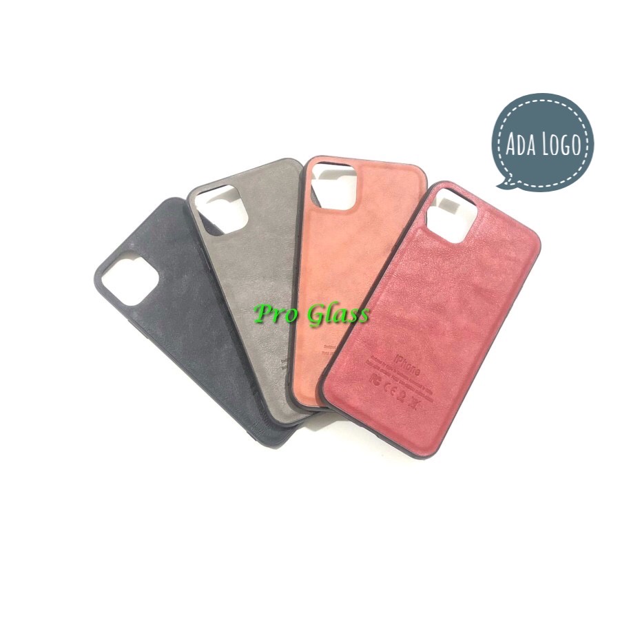 C115 IPhone 12 / 12 PRO / 12 Mini / 12 PRO MAX / 13 / 13 MINI / 13 PRO / 13 PRO MAX Premium Leather Silicone Case / Casing Kulit