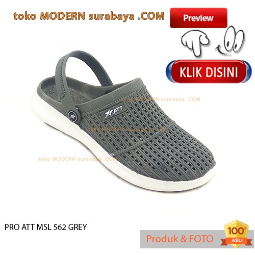 PRO ATT MSL 562 ABU ABUsepatu Pria Karet Slip On Slop Flip Flop