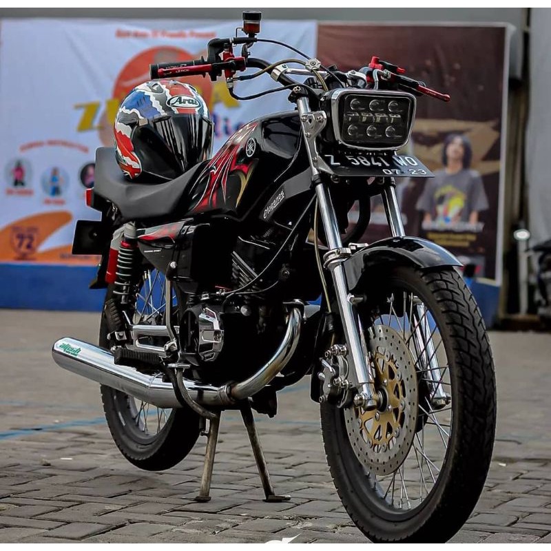 Striping Lis Sticker Standar Ori Yamaha RX-KING 2006 Merah Striping Rx King Sticker Rx King Decal Rx