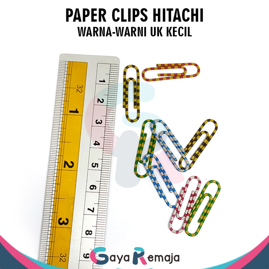 

Paper Clips Warna-Warni / Clip Kertas HITACHI Kecil & Besar