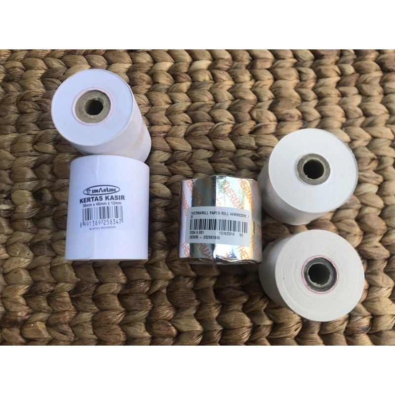 

Kertas Struk Kasir 58X48X12mm Sinar Line Thermal 44mm X 30m Thermal Paper Roll / Kertas Thermal