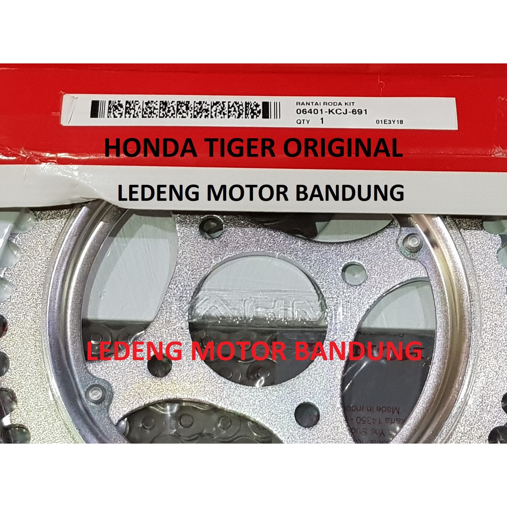 Original Gear Set Tiger Honda Rantai Komplit GirSet Depan Belakang AHM Honda