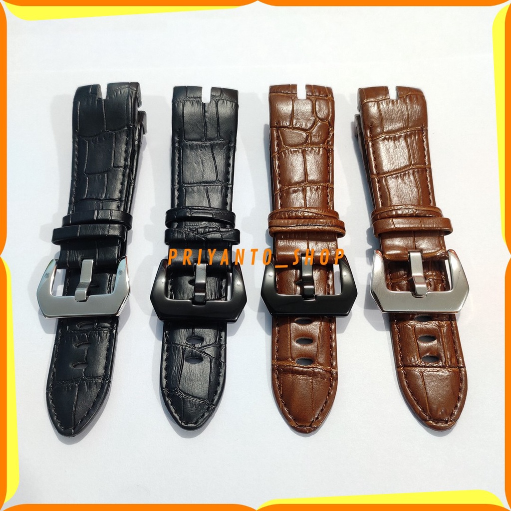 STRAP TALI JAM TANGAN ROGERDUBUIS 26MM LEATHER KULIT PREMIUM BUCKLE POLISHED TERBAIK