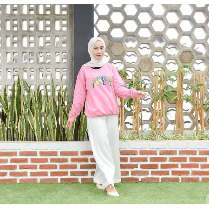 Sweater Wanita Grosir - Pony Taile Rainbow