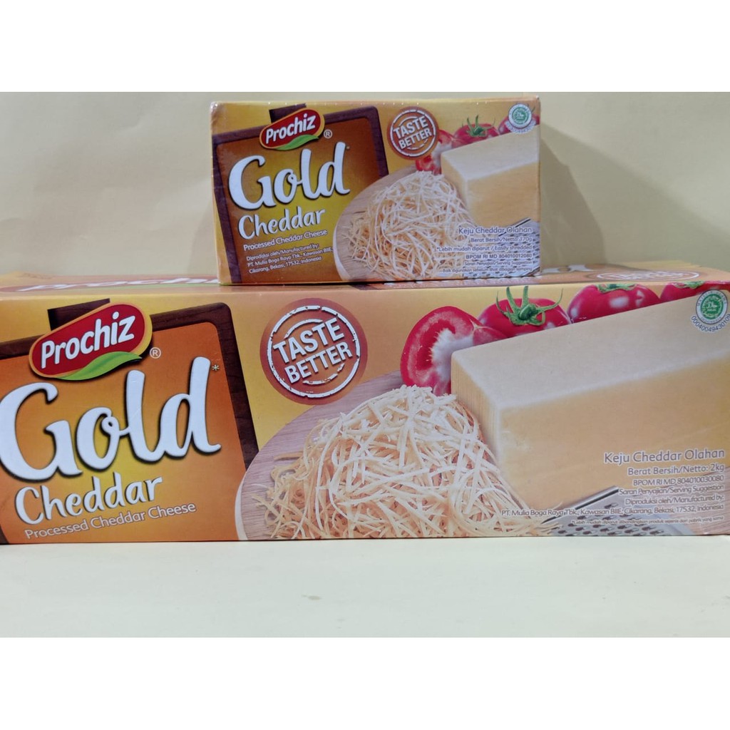 

Cheddar Cheese Keju Prochiz Premium 2 Kg Block Cheese
