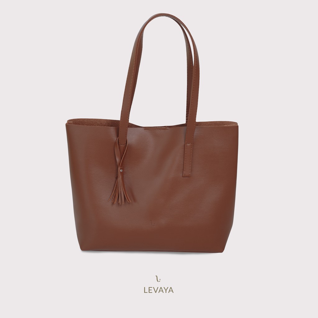 LEVAYA Liscio Totebag Magnet - Raisin - Tas Wanita