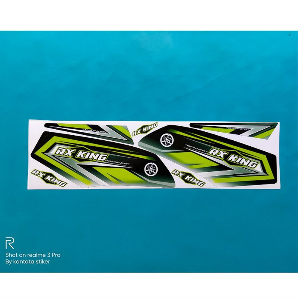 Variasi Striping Motor RX King Variasi 2 hitam hijau