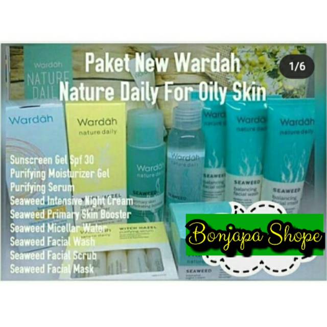 Paket Wardah kulit berminyak
