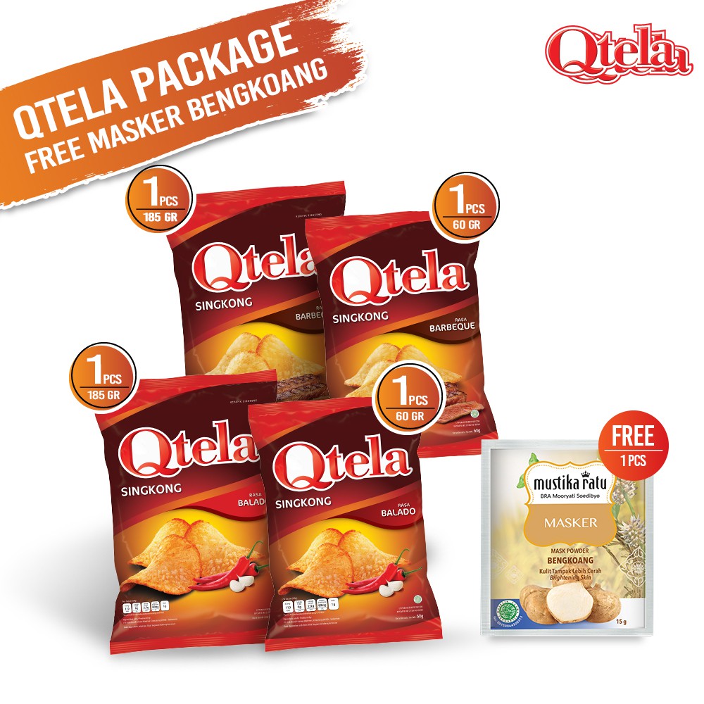 

Qtela Bundle Pack - Free 1 Pcs Mustika Ratu Masker Bengkoang 15 Gr
