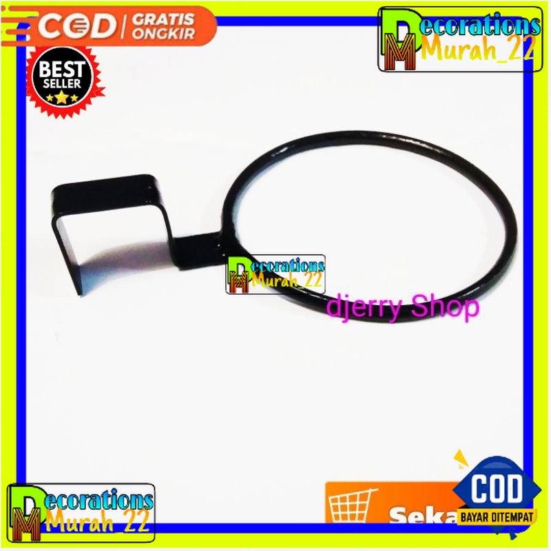 Besi Gantungan Pot Ukuran 15cm/ Cantolan Pot Bunga Ukuran 15cm Untuk Pagar Besi Teralis