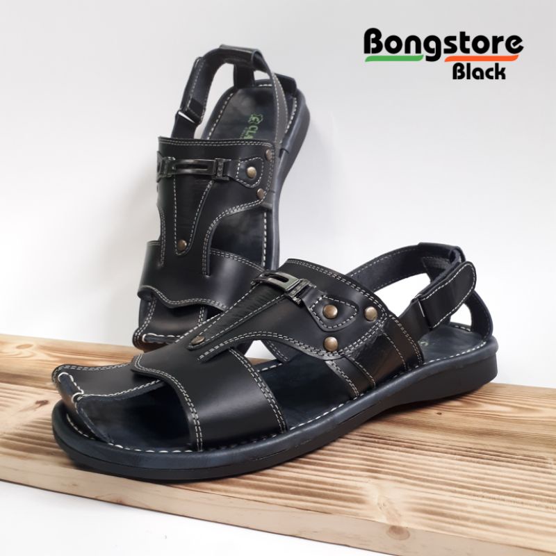 Sepatu sandal pria tali kulit asli sandal pria slide tali kulit asli sandal sepatu pria casual