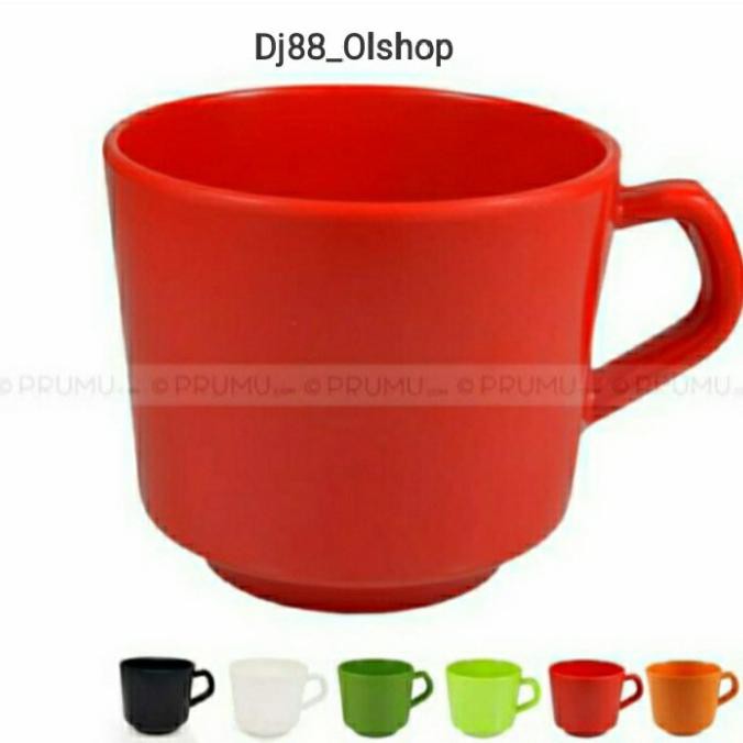 Cangkir Kecil Melamin / Gelas Melamin Merek Unica - Hijau