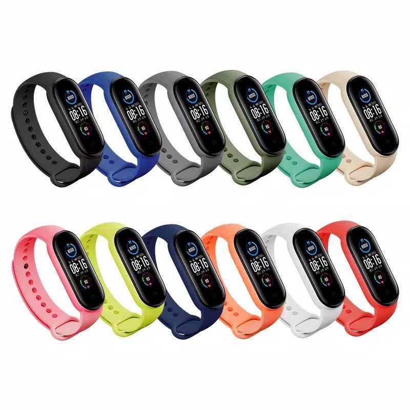 Strap Gelang Pengganti Smartwatch Xiaomi Mi band Pengganti Aneka Warna Untuk Xiaomi Mi Band 5 Mi ban