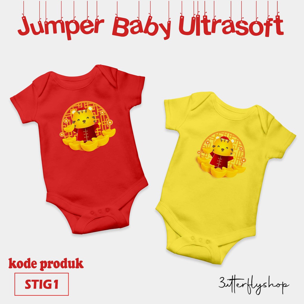 [JUMPER BABY] Sincia xin nian 2022 bodysuit premium quality tahun baru cina macan harimau