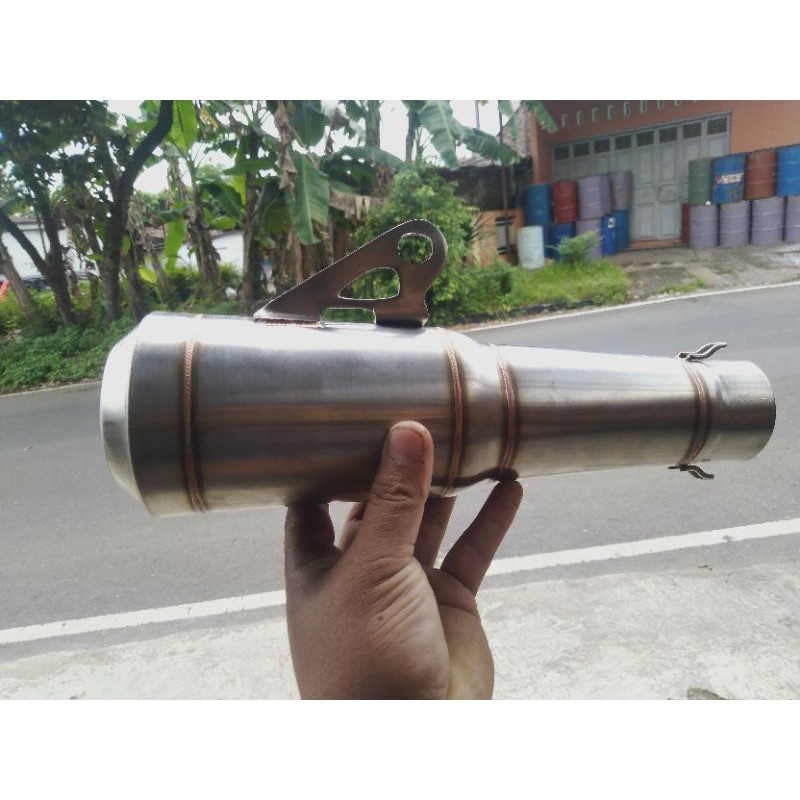 SLINCER KNALPOT racing polos Vixion satria Fu sonic dll.