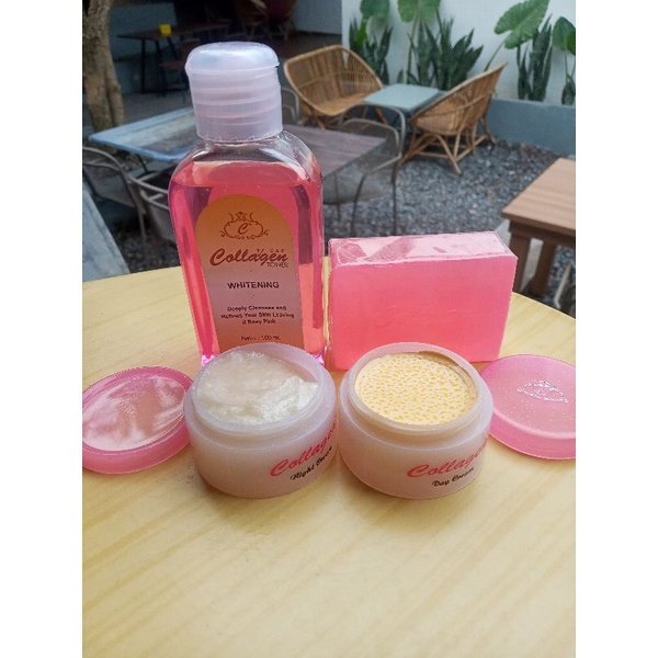 Cream Kolagen Siang Malam Sabun dan Toner Original | Paket Collagen Original | Paket Collagen Glowin