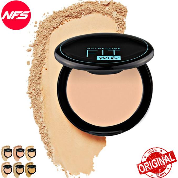 Maybelline Fit Me Matte 12-H Oil Control Compact Powder Bedak Padat - 120