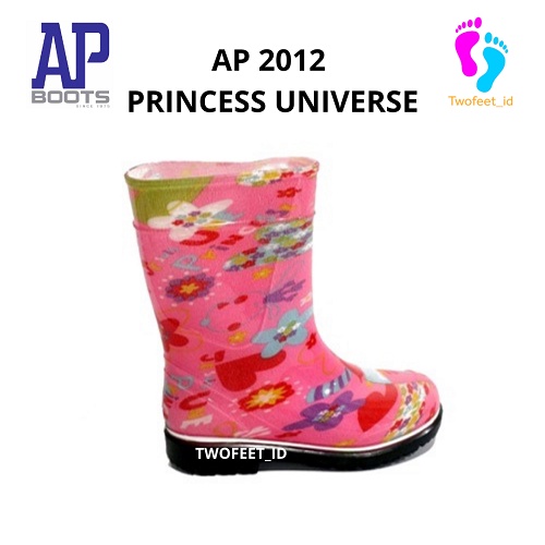 SEPATU BOOT ANAK PEREMPUAN / SEPATU AP BOOTS ANAK / AP 2012 PRINCESS UNIVERSE SIZE 15 - 18 / SEPATU 