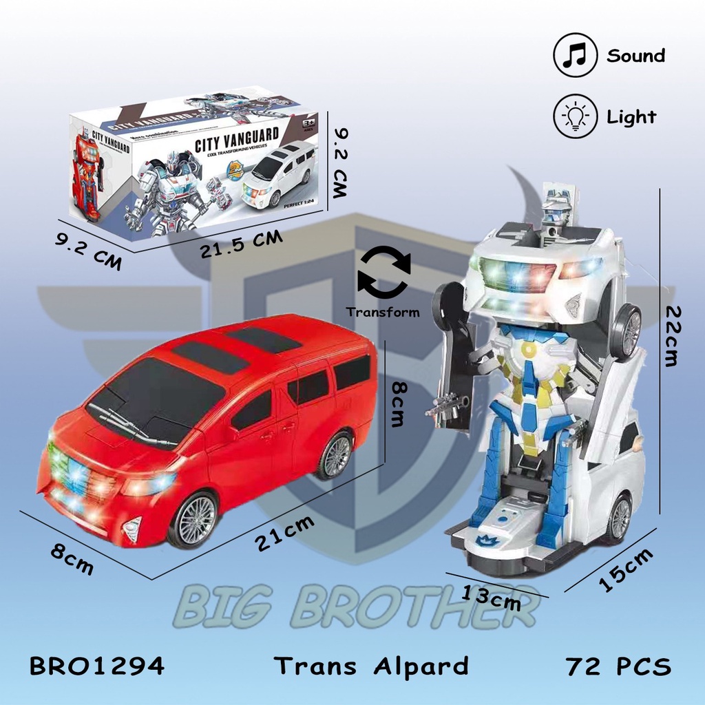 MURAH OTB121 BRO1297 BRO1294 BRO1575 BRO1643 BRO1644  Mainan Anak Mobil Mobilan Robot Transformer BIGBROTHER