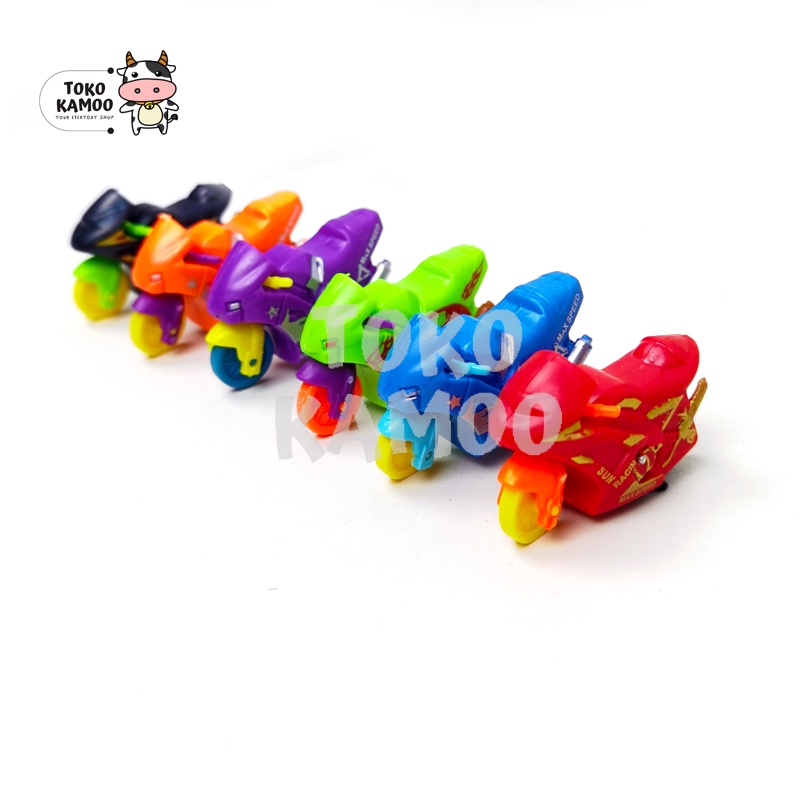 Motor Spin Go - Mainan Motor GP Balap Kecil Tarik - Super Ranger Anak Laki Laki