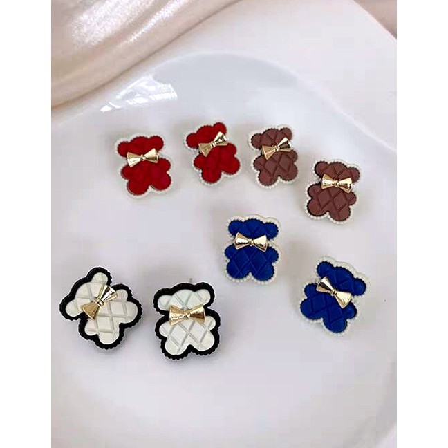 LRC Anting Tusuk Bear Butterfly Combined With Gold Earrings P70500