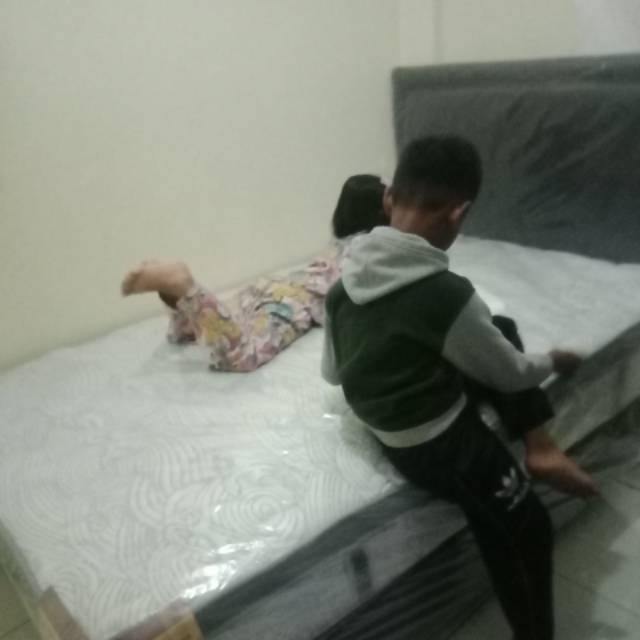 Springbed Central Deluxe Plus Pocket Spring Fullset Kasur, Divan, Sandaran