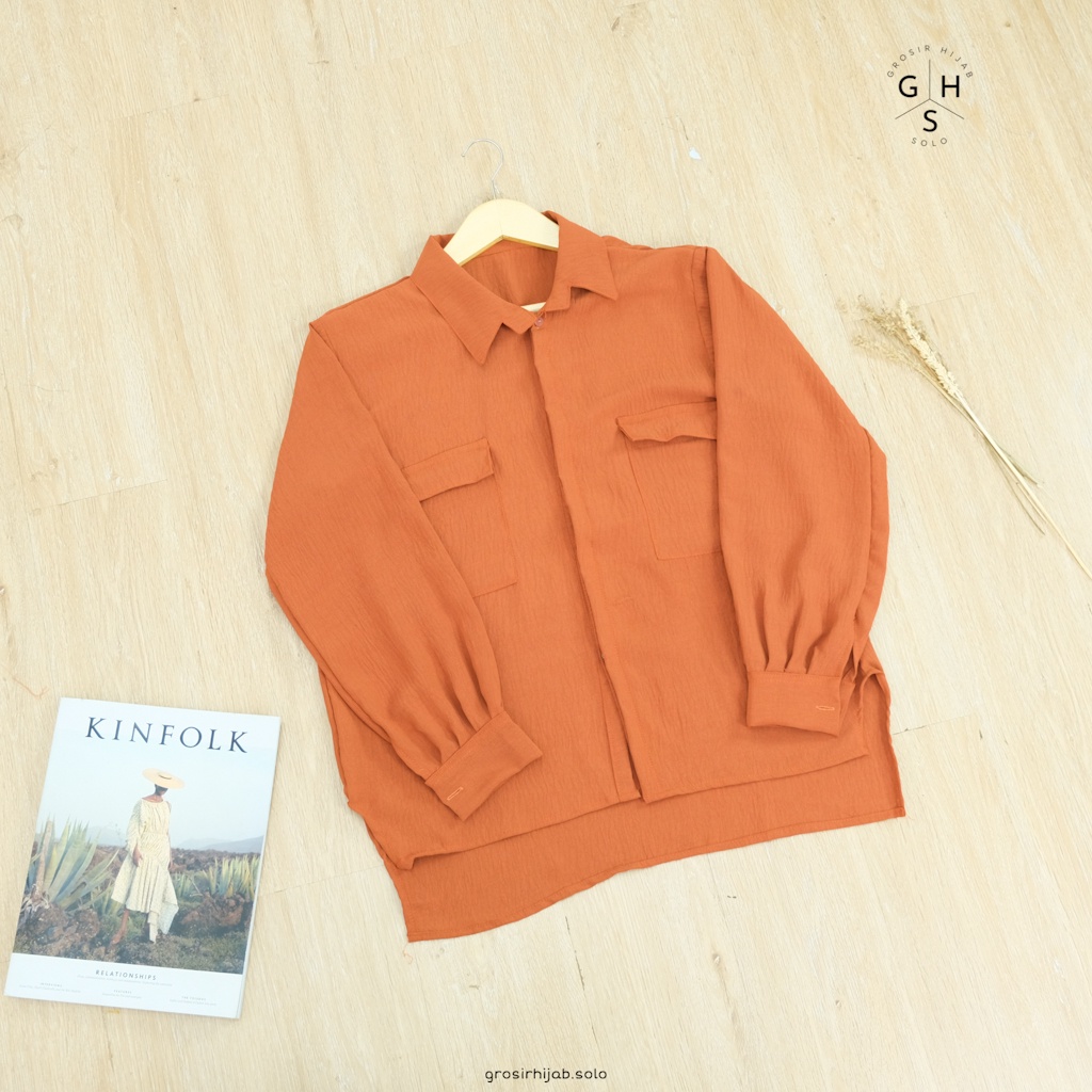 (AMD) KEMEJA ANGGITA BLOUSE ATASAN WANITA SHIRT-K ANGGITA BATA