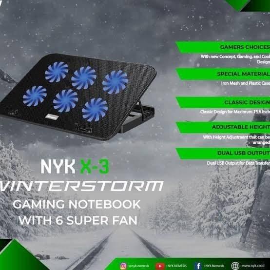 COOLPAD GAMING 6 FAN NYK X3 WINTERSTORM