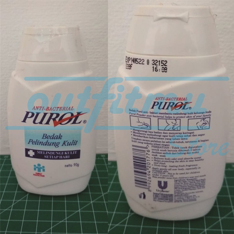 Bedak Purol 90 gr Biru