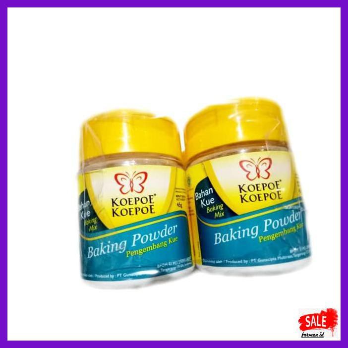 

DERPOWBAKING- BAKING POWDER KOPOE KUPU 45 GRAM / PENGEMBANG KUE -ASLIII.