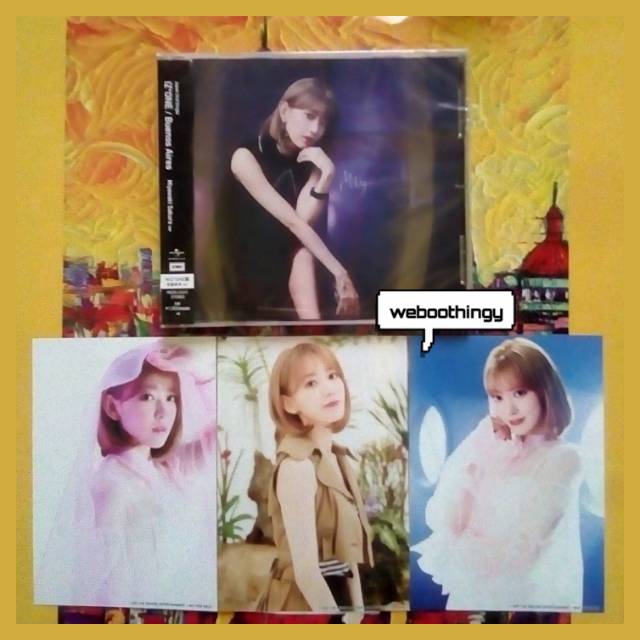 ❲ READY STOCK ❳ IZ*ONE MIYAWAKI SAKURA SET「BUENOS AIRES」WIZ*ONE INDIVIDUAL COVER (CD + 3 RAW PHOTO)