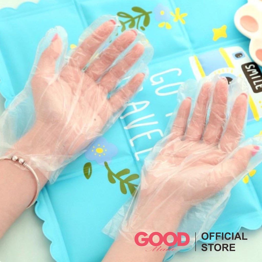 GOOD MADE - Disposable Gloves isi 100pcs | pack Sarung Tangan Plastik Sekali Pakai | COD