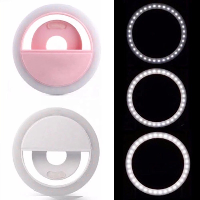 Ring Light Selfie LED / Lampu selfie Bulat untuk kamera camera hp Flash charm eyes
