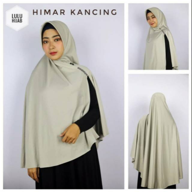 Lulu Hijab Khimar K / Khimar Kancing Jumbo bahan Luvy Skin