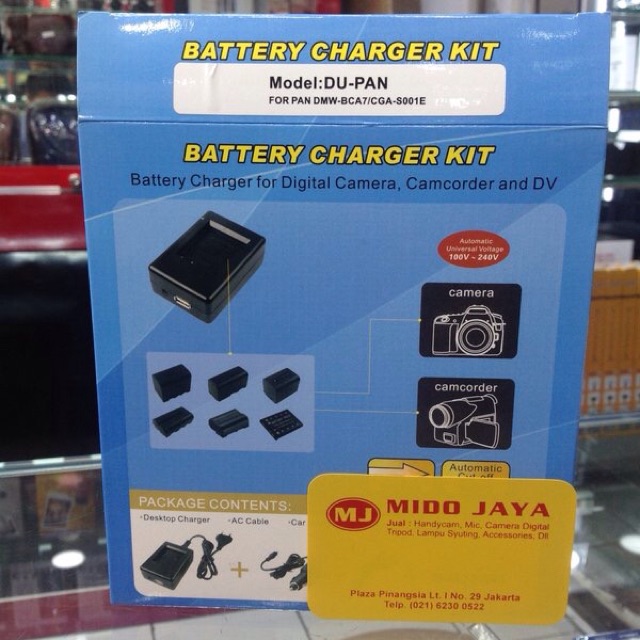 Charger Kit DU PAN for baterai panasonic DMW-BCA7/CGA-S001E, leica BP-DC2