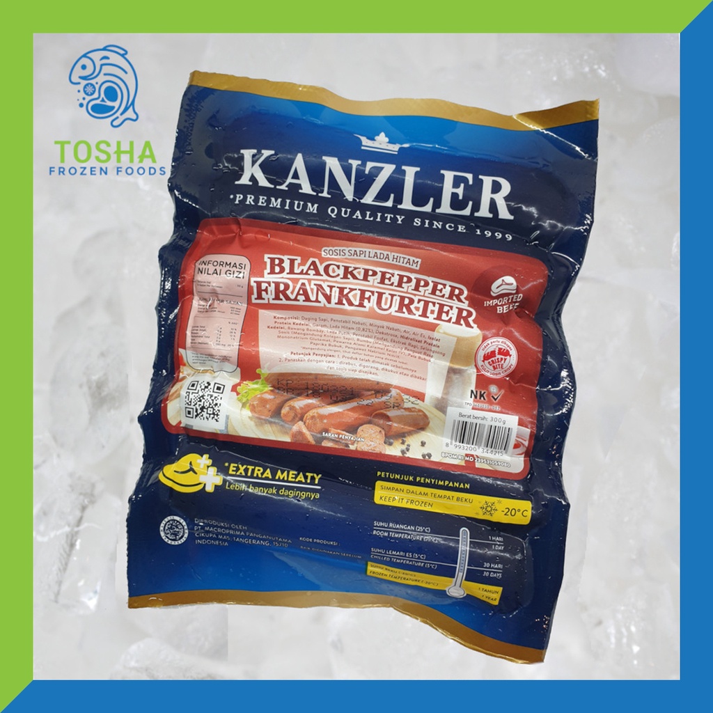 

(KZ005) Kanzler Blackpepper Frankfurter 300 Gram