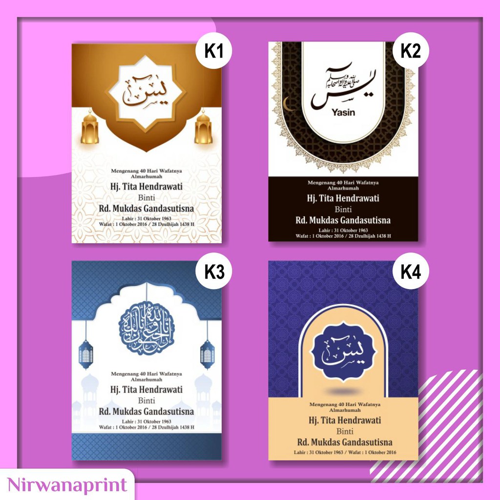 Yasin Tahlil | Souvenir Haul | Peringatan 40 Hari Kematian