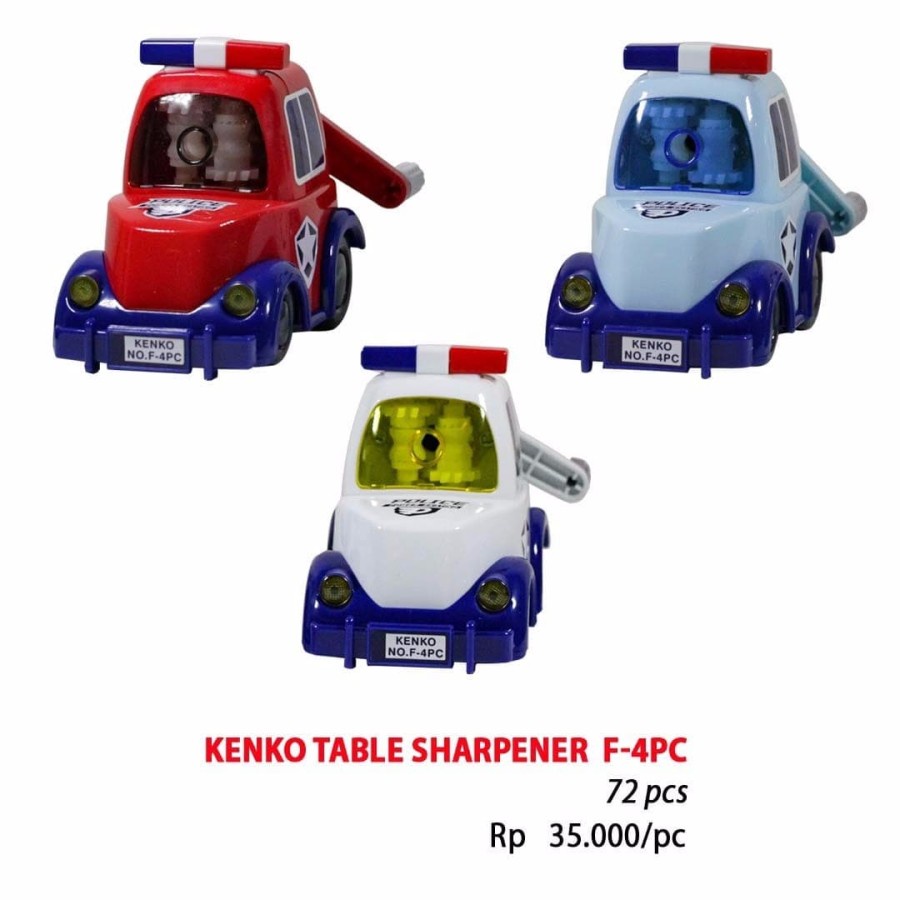 

Rautan Duduk Mobil Polisi / Sharpener Kenko Police Car F-4PC KENKO