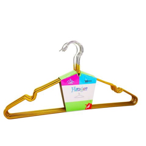 Hanger anti Selip Stainless Steel - 10 pcs Random Warna