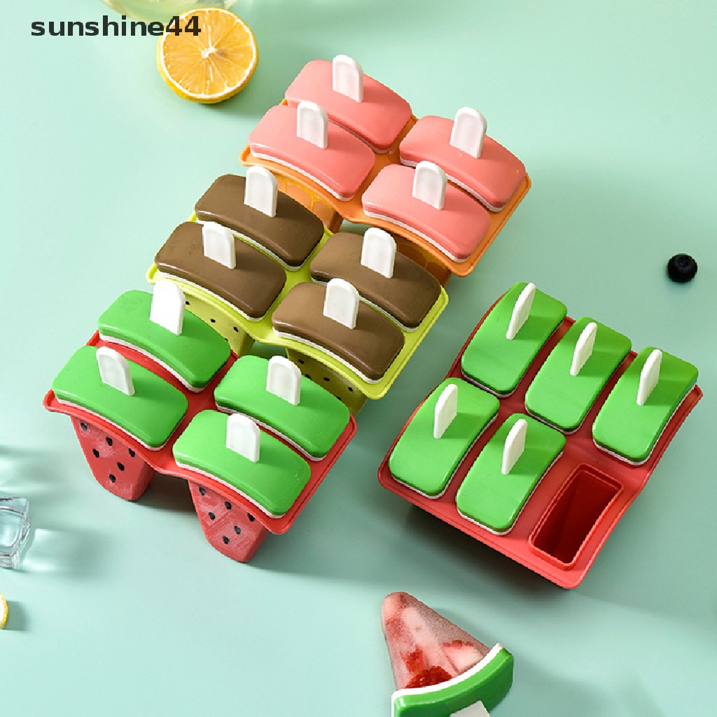 Sunshine Cetakan Es Krim Popsicle Homemade DIY Bentuk Semangka