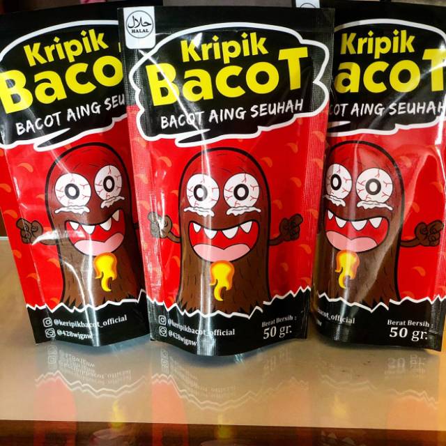 

Keripik Bacot Extra Pedas (cabe merah)