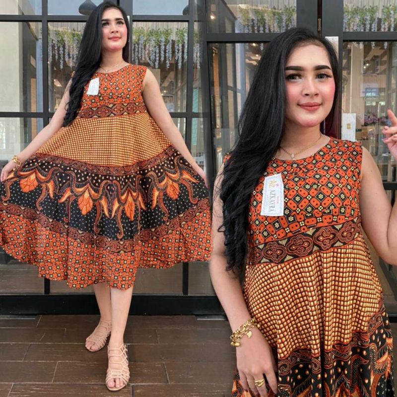 daster yukensi sogan daster batik pekalongan tiedie daster singlet daster jumbo non ruffle panjang selutut kekinian viral bahan adem lembut