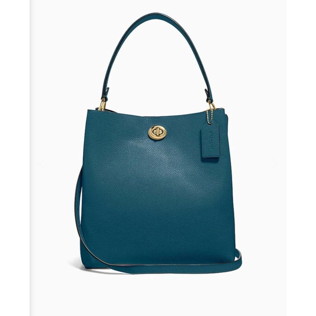 tas coach charlie bucket bag peacock 55200
