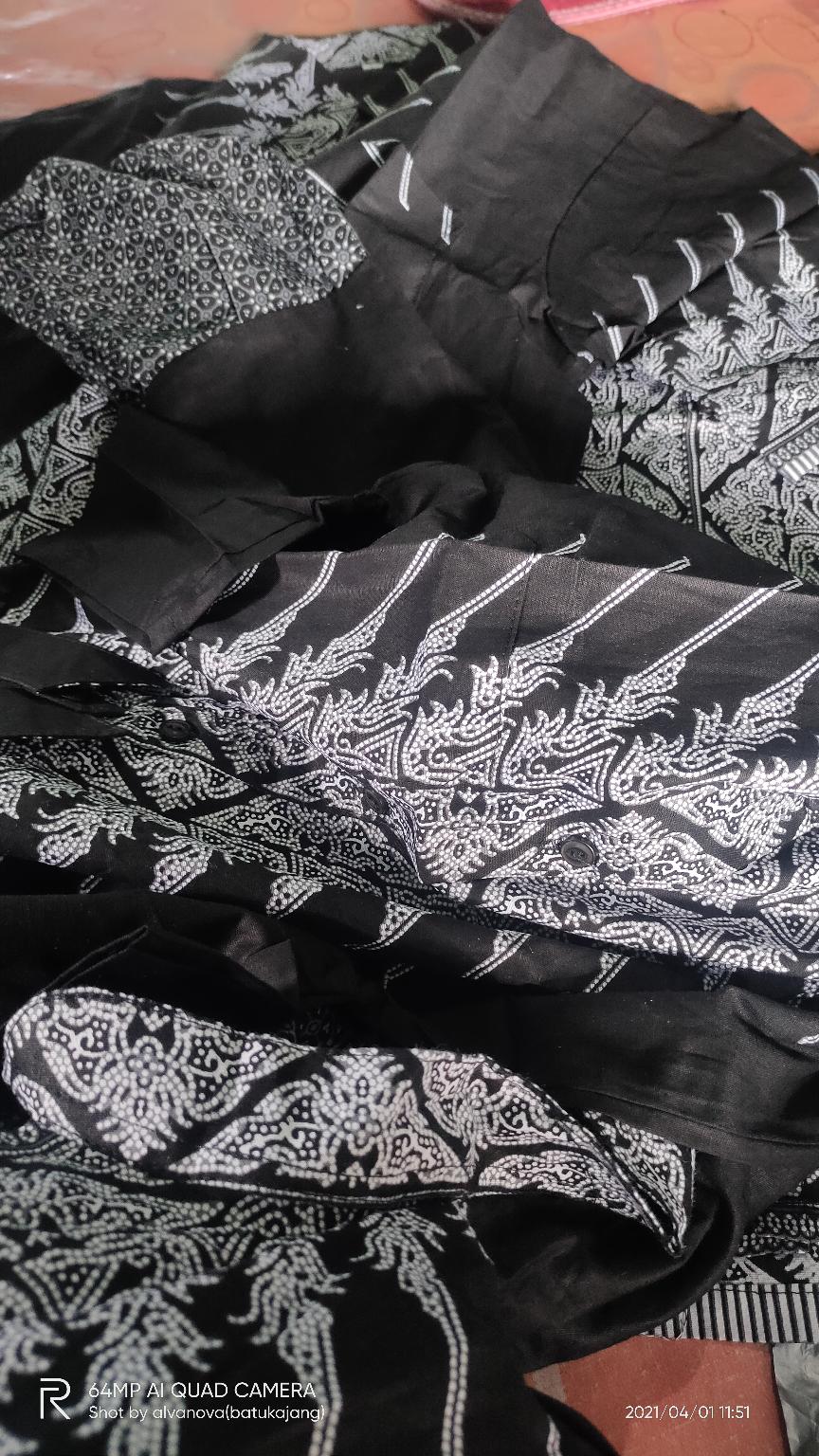 Batik Couple Keluarga Sania Ruffle Ori Ndoro Jowi Dnt Motif Modang Abu E
