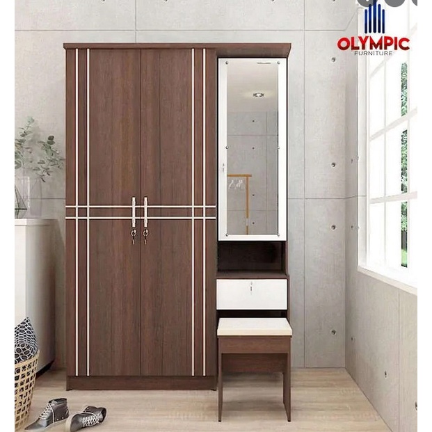 Lemari Pakaian Olympic Plus Meja Rias LPMR MARINO