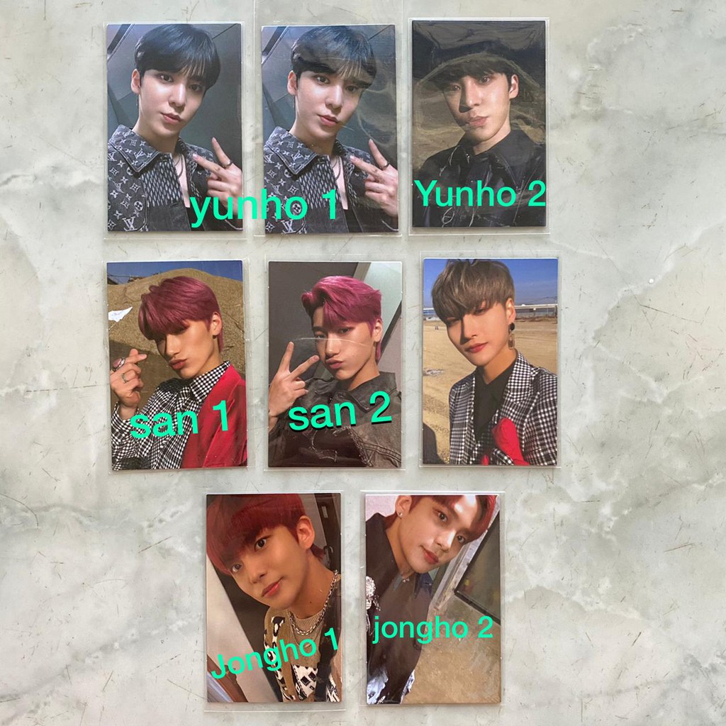 PHOTOCARD ATEEZ FEVER PT.2 LIMITED VER YUNHO SAN SEONGHWA JONGHO