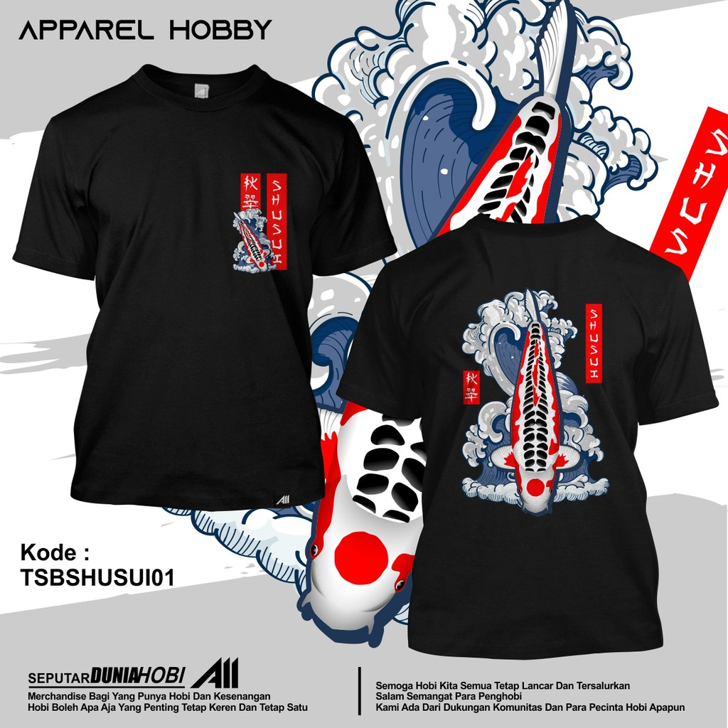 Kaos / Tshirt Ikan Koi Shusui 1
